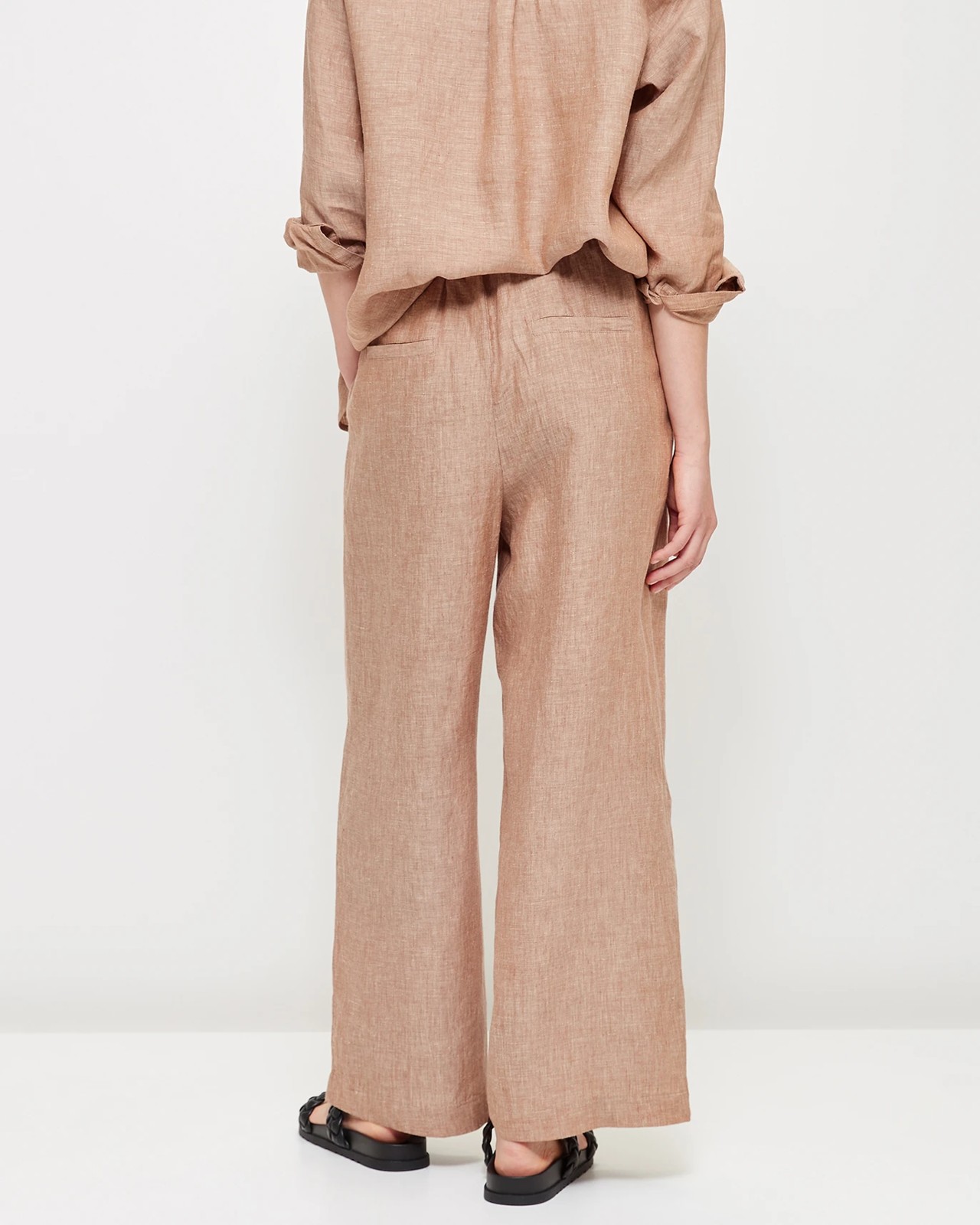 European Linen Wide Leg Pants 4 of 6