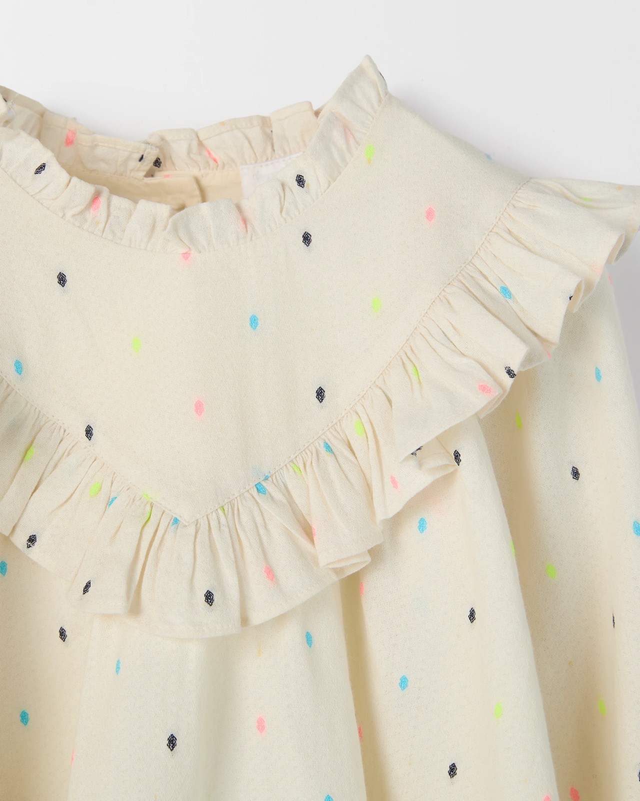 Long Sleeve Fashion Woven Frill Blouse 6 of 6