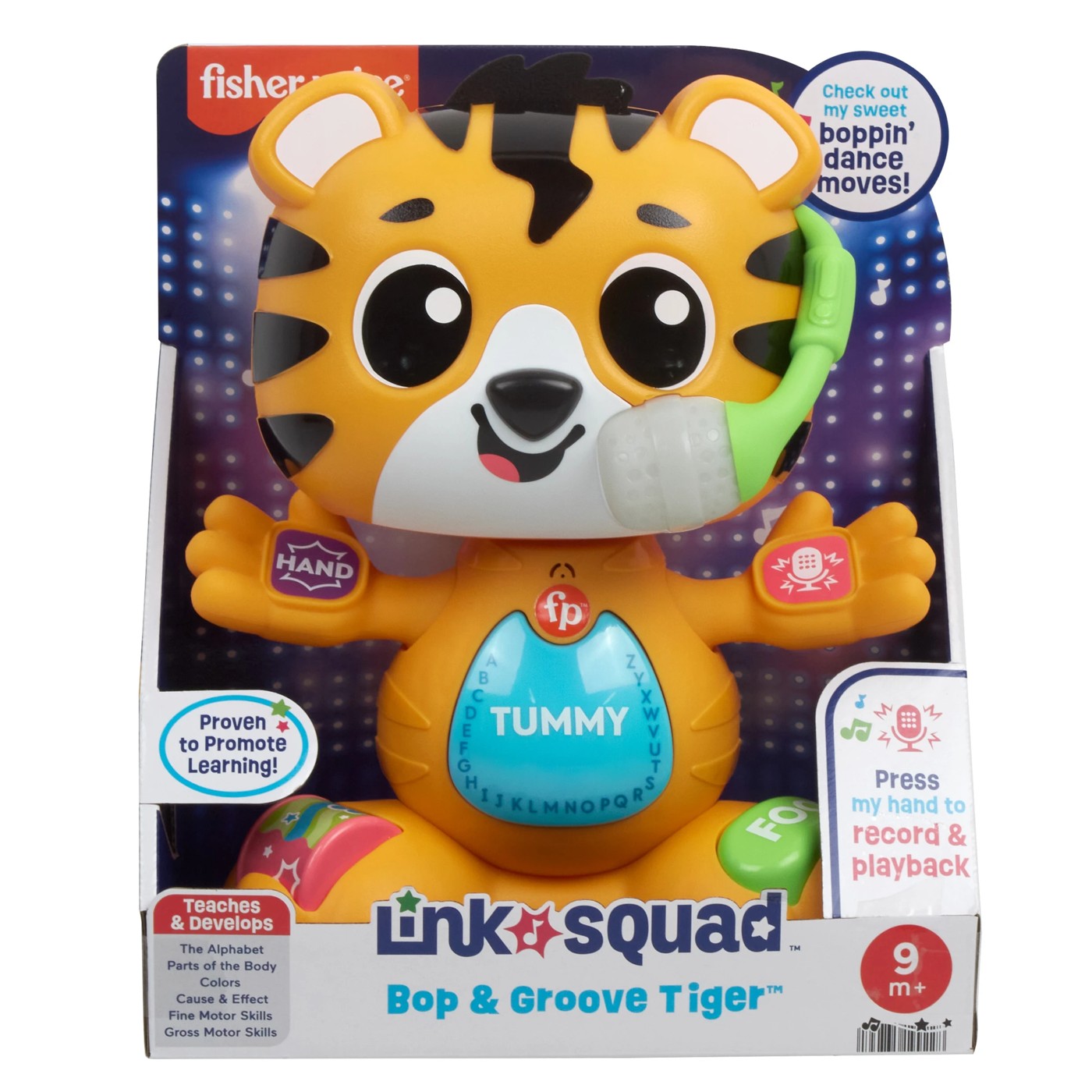 Fisher-Price Link Squad Bop & Groove Tiger Baby Learning Toy | Target ...