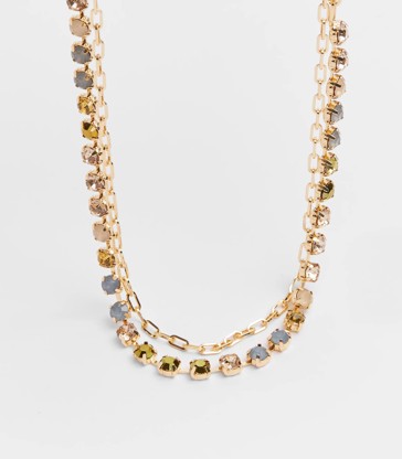Diamante Necklace Set