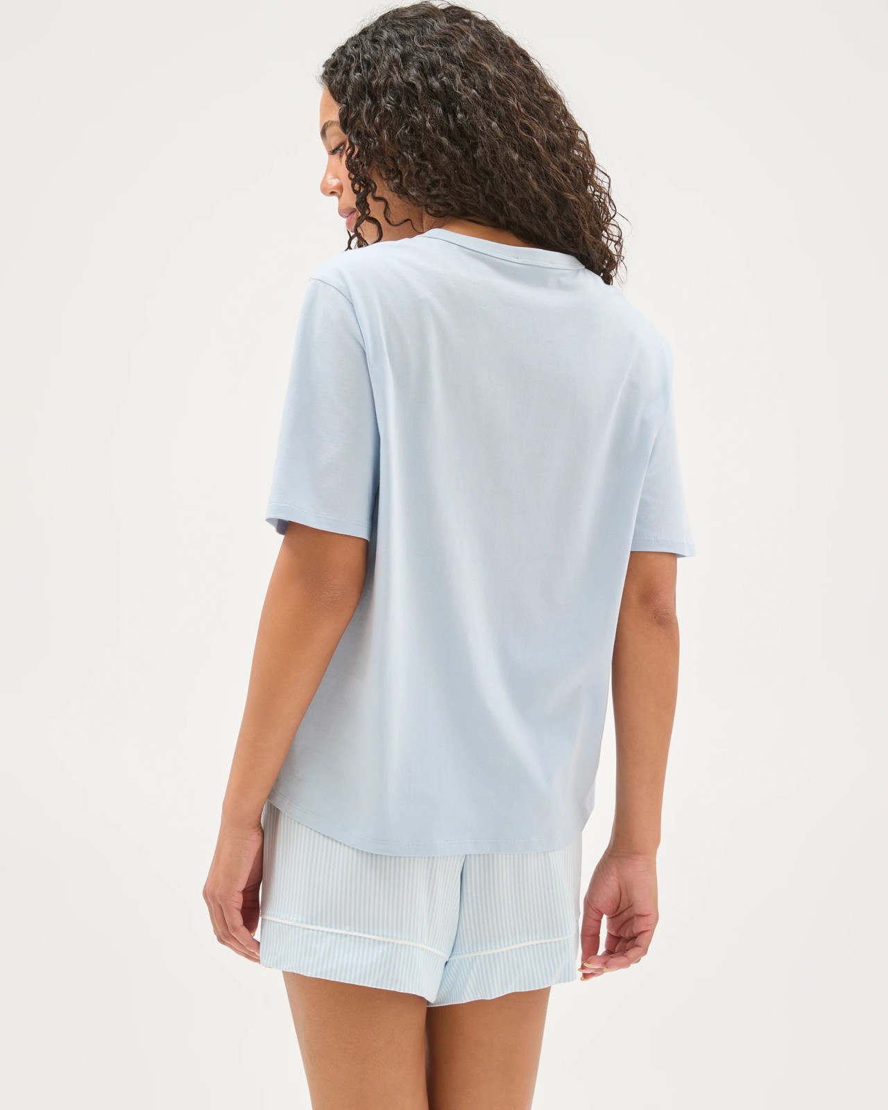 Australian Cotton Sleep Core T-Shirt - Skyway Blue 6 of 6