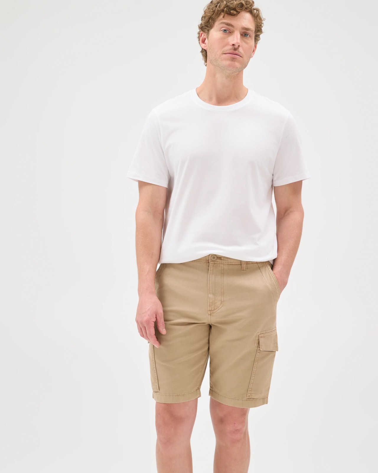 Australian Cotton Cargo Shorts - Tan 3 of 6