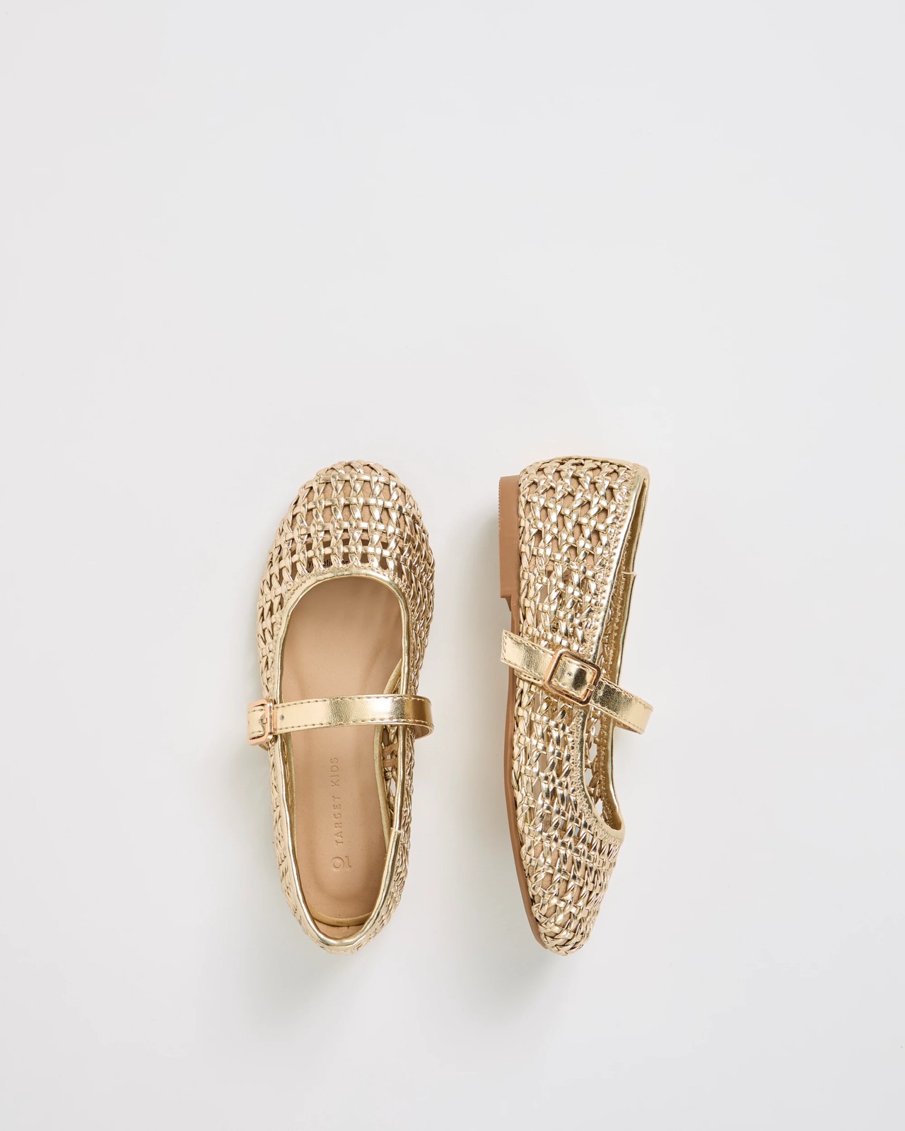 Metallic Weave Ballet Flats 3 of 3