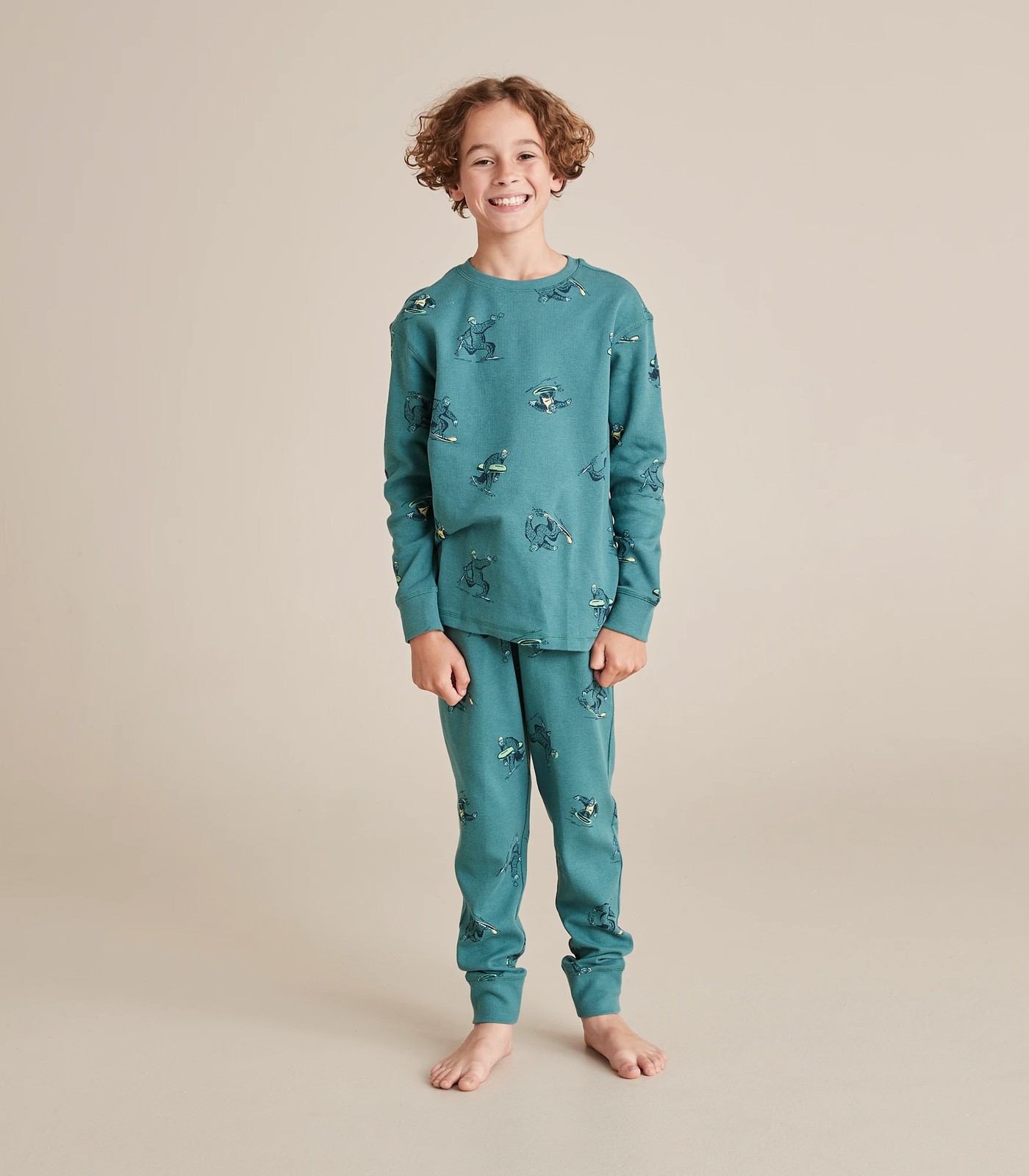 Yeti Cotton Waffle Pyjama Set | Target Australia