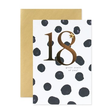 Connections from Hallmark 18th Birthday Card