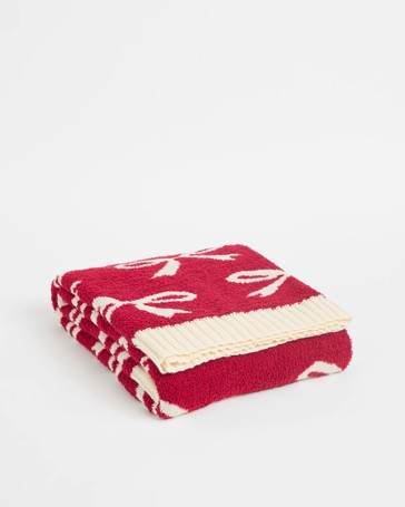 Christmas Bow Throw