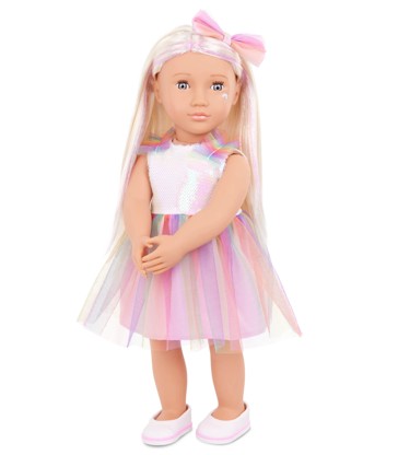 Our Generation Iris 18-inch Fashion Doll in Rainbow Outfit