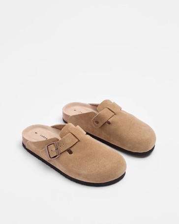 Leather Moulded Cork Mule - Laylah