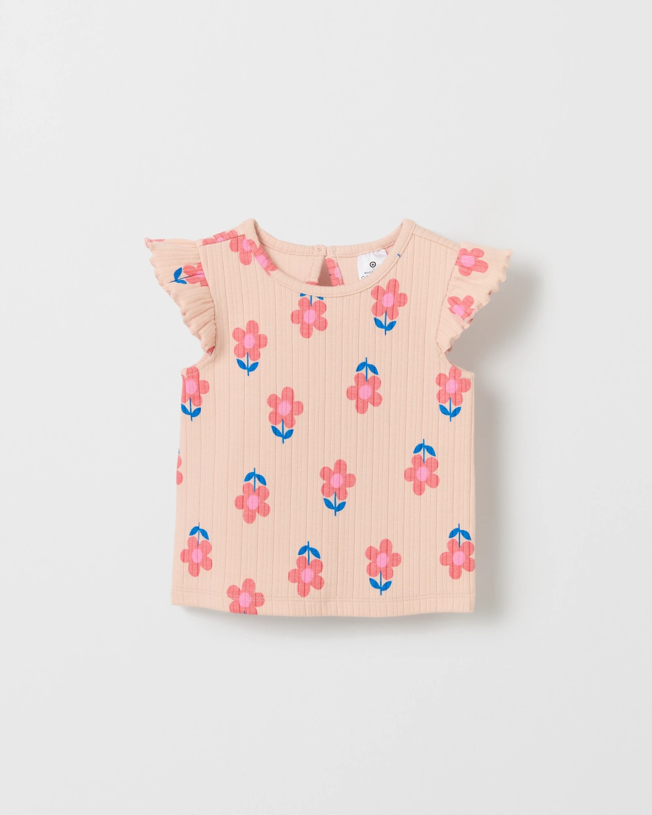 Baby Organic Cotton 2 Pack Rib Sleeveless T-Shirt 2 of 3