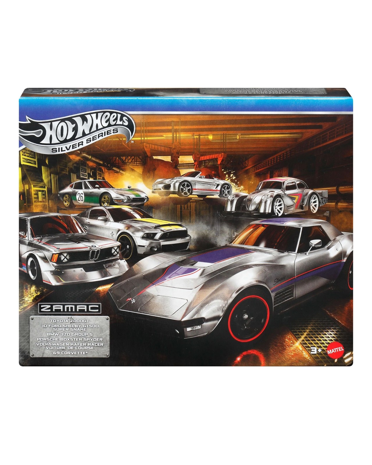 Hot Wheels 1:64 Scale Die-Cast Toy Cars Set of 6 Zamac Vehicles 2 of 5