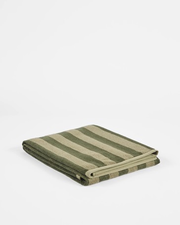 Australian Cotton Logan Stripe Bath Sheet