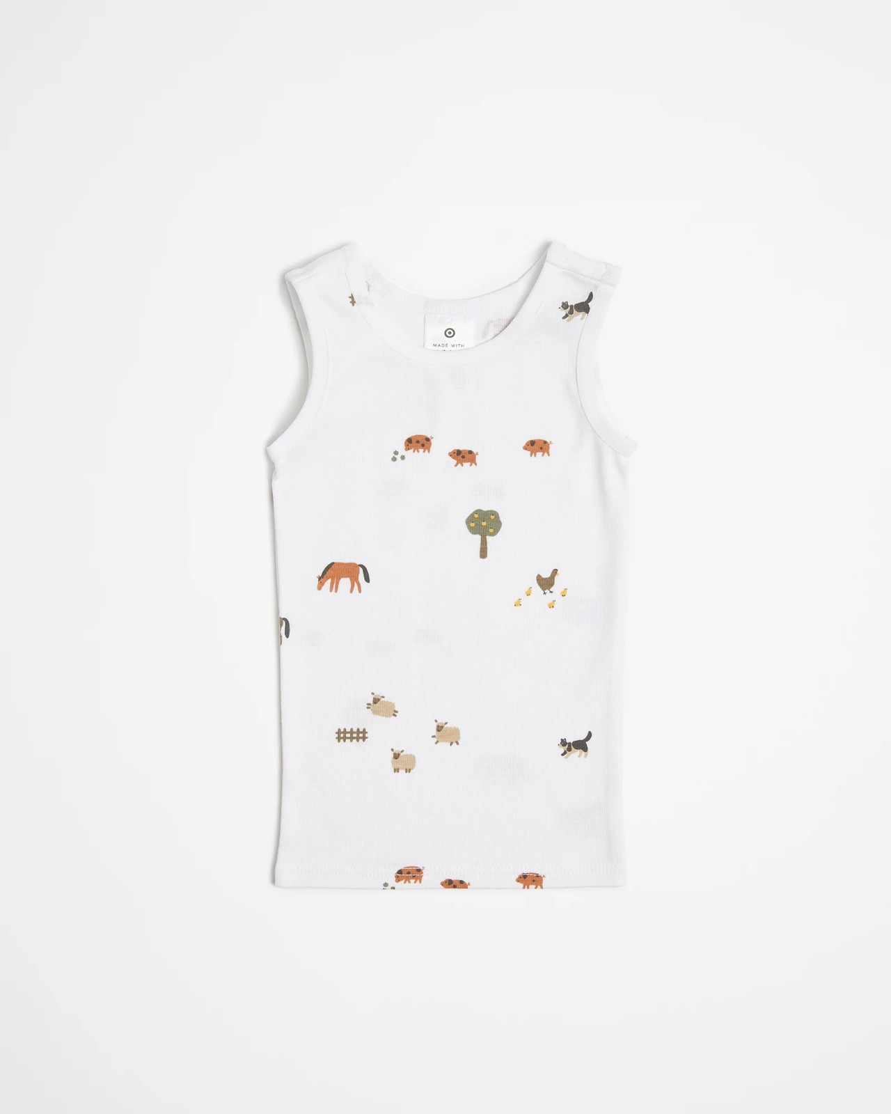 Baby Organic Cotton Vests 3 Pack 2 of 5
