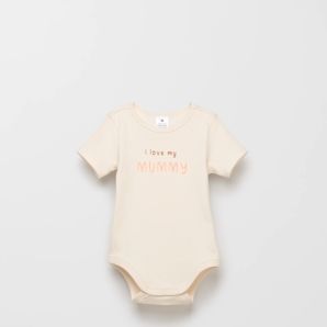 Baby Organic Cotton Print Bubble Bodysuit thumbnail 2
