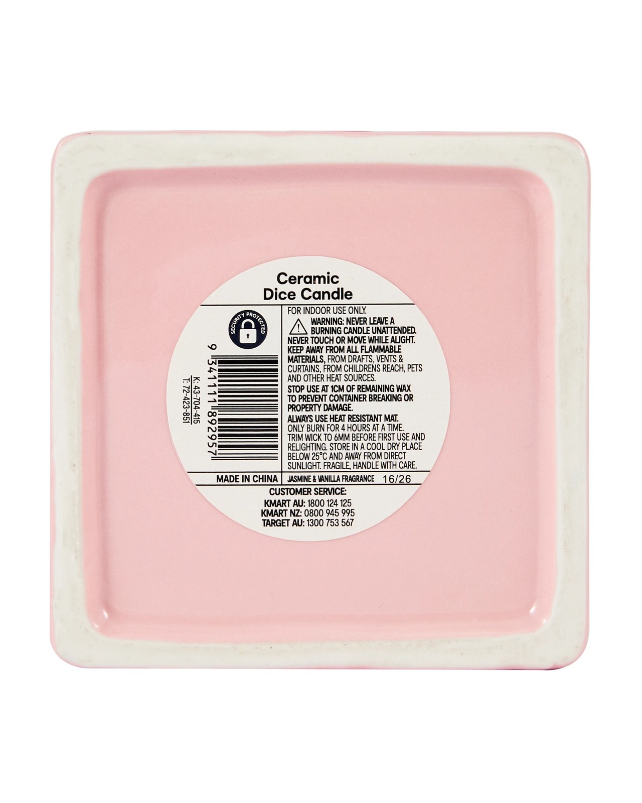 Anko Ceramic Dice Candle 6 of 6