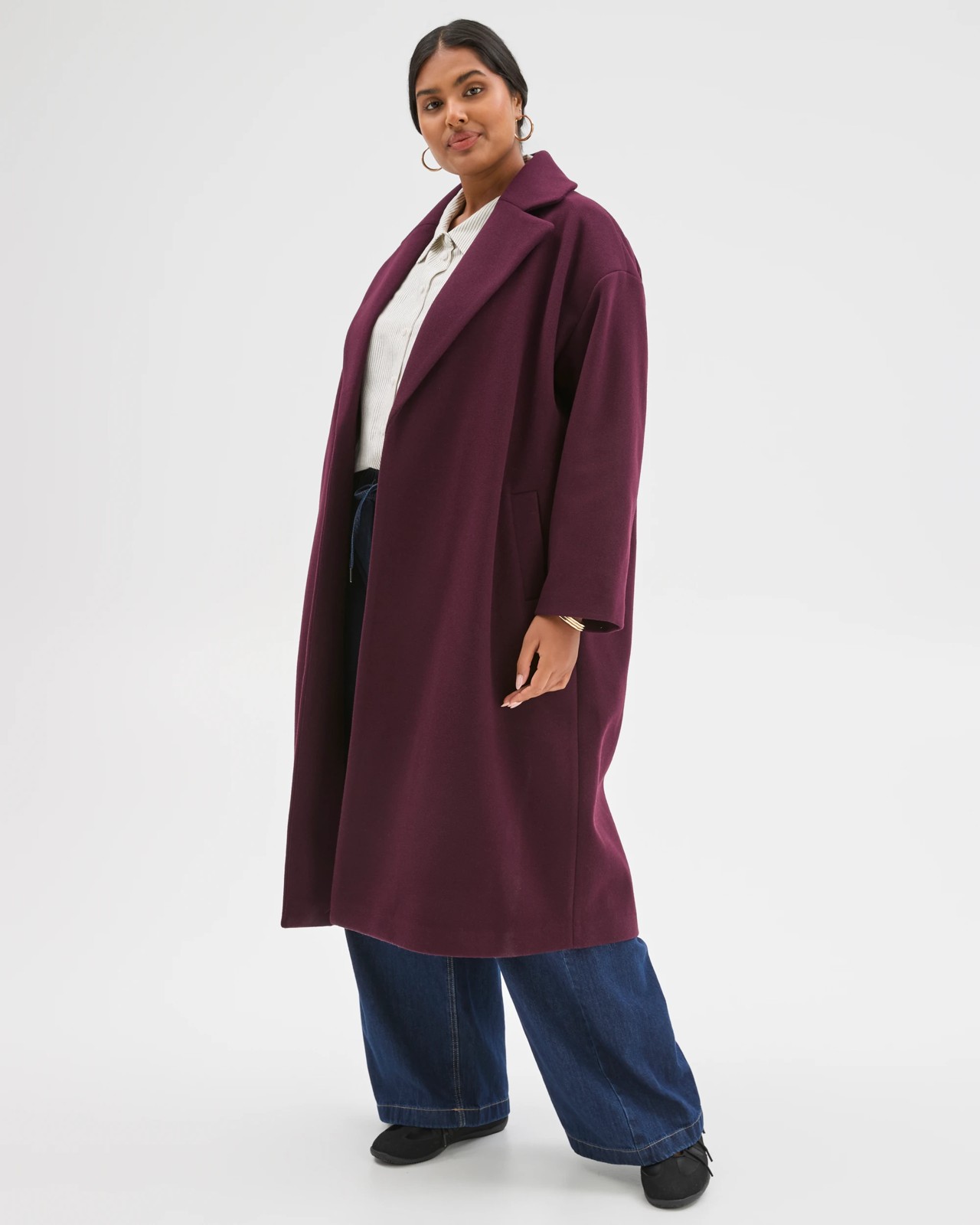 Plus Size Wrap Coat 3 of 6