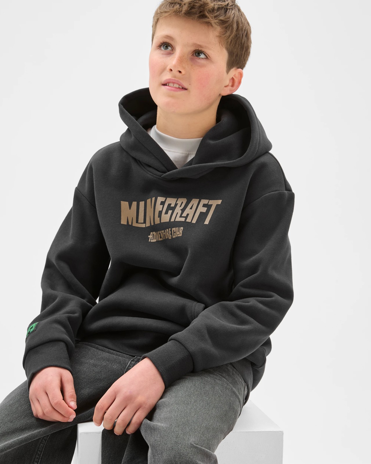 Minecraft Australian Cotton Blend Popover Hooded Jumper 3 of 5