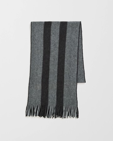 Striped Knit Scarf
