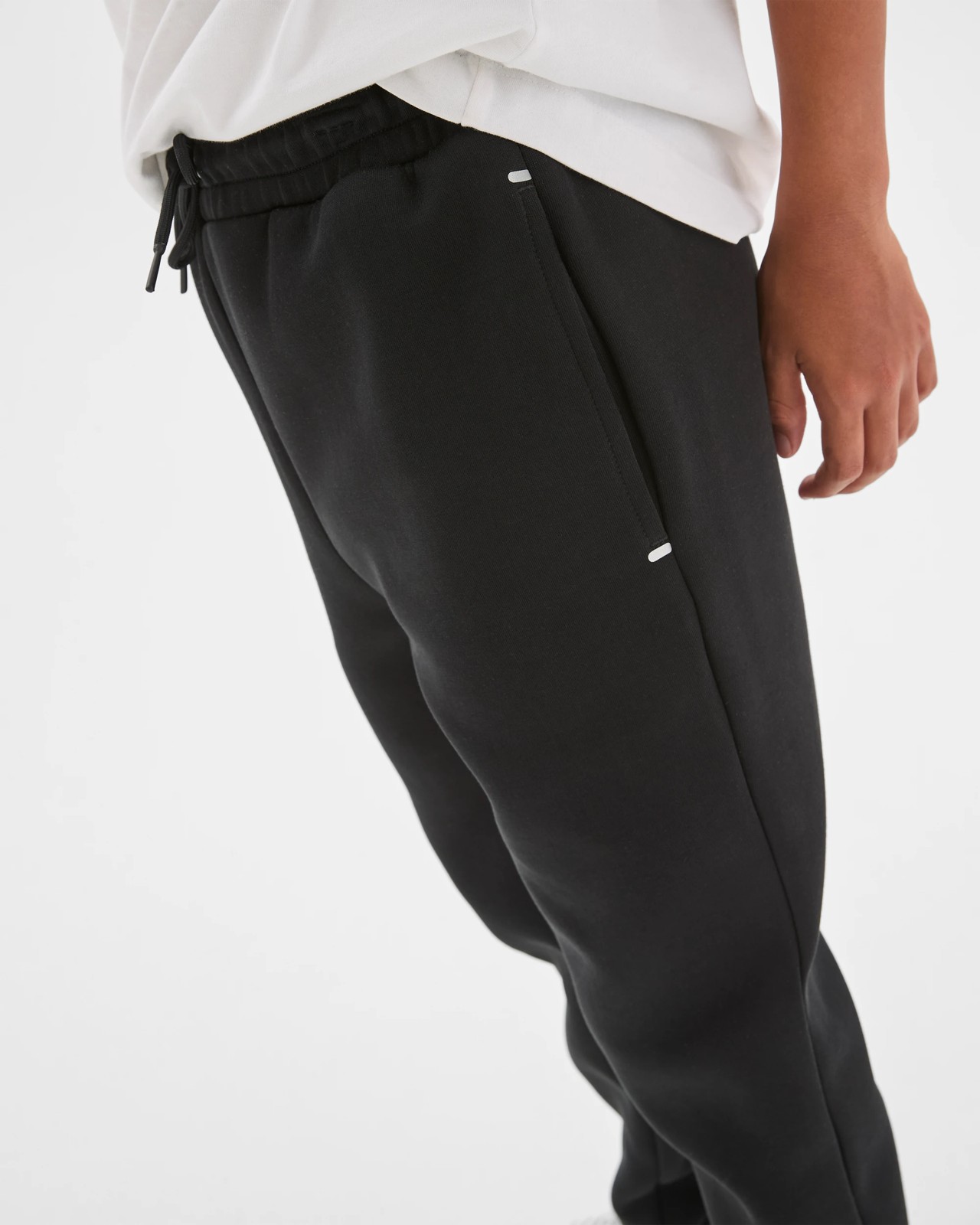 Active Australian Cotton Blend Cuffed Trackpants - Black 4 of 6
