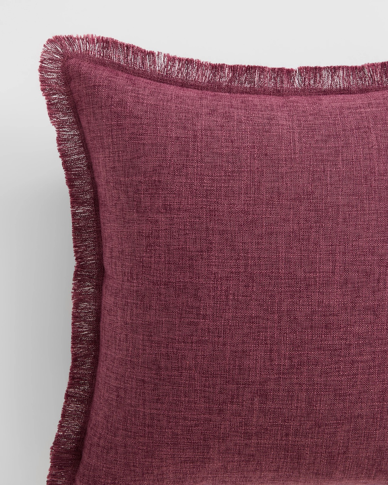 Ellerie Fringe Cushion - Rose  2 of 2