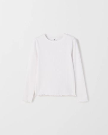 Australian Cotton Long Sleeve Rib T-Shirt
