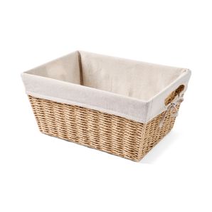 Large Paper Rope Basket with Liner, Beige - Anko thumbnail 2