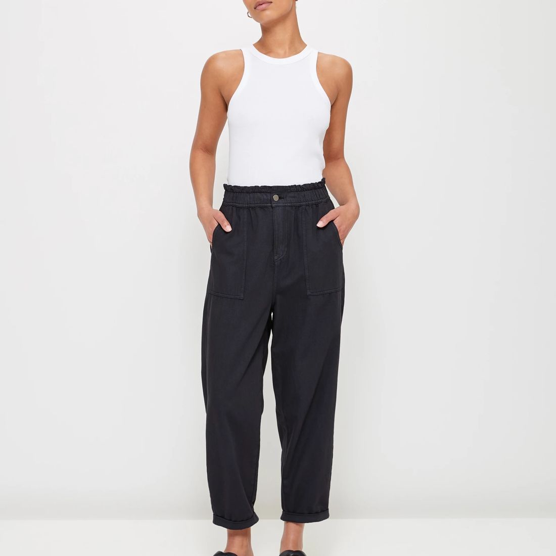 Tapered Paperbag Pants | Target Australia