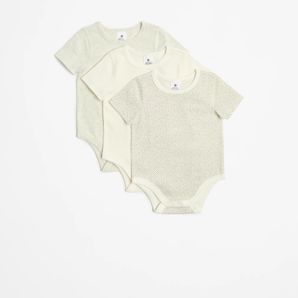 Baby Organic Cotton Rib Bodysuits 3 Pack product image