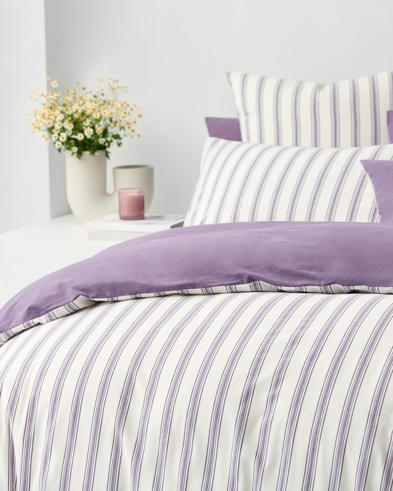 Arlo Cotton Stonewash Quilt Cover Set - Grape 4 of 6