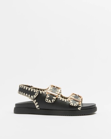 Womens Stitch Back Strap Sandal - Cruz