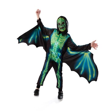 Winged Skeleton Costume - Ages 6-8
