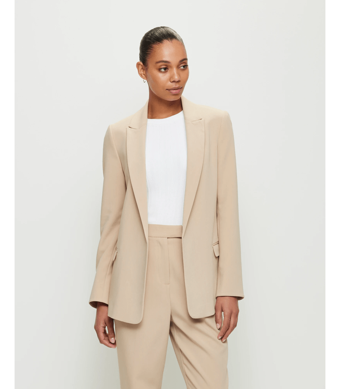 Poly Viscose Pant Suit - Beige