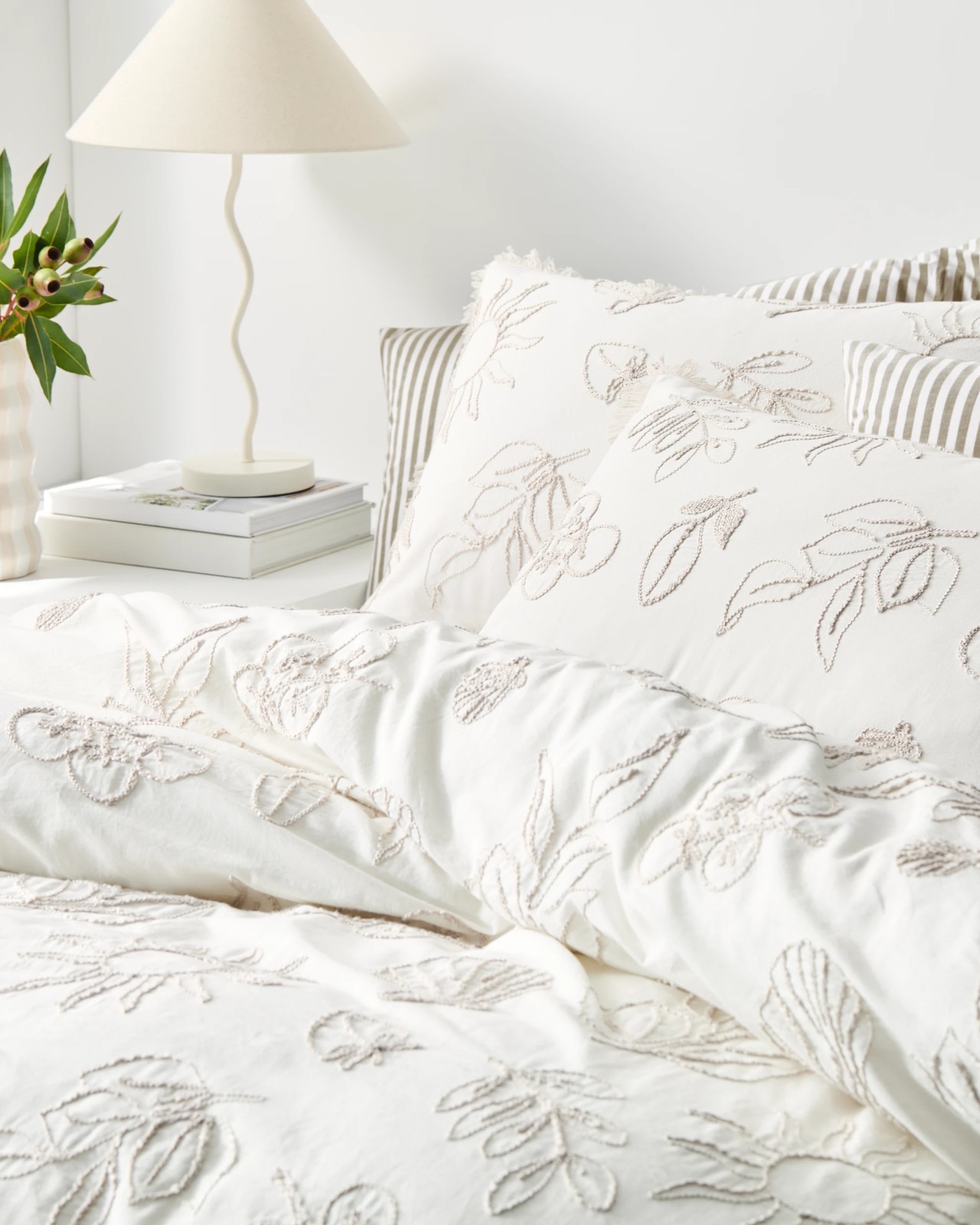 Lunar Embroidered Cotton Quilt Cover Set 5 of 6