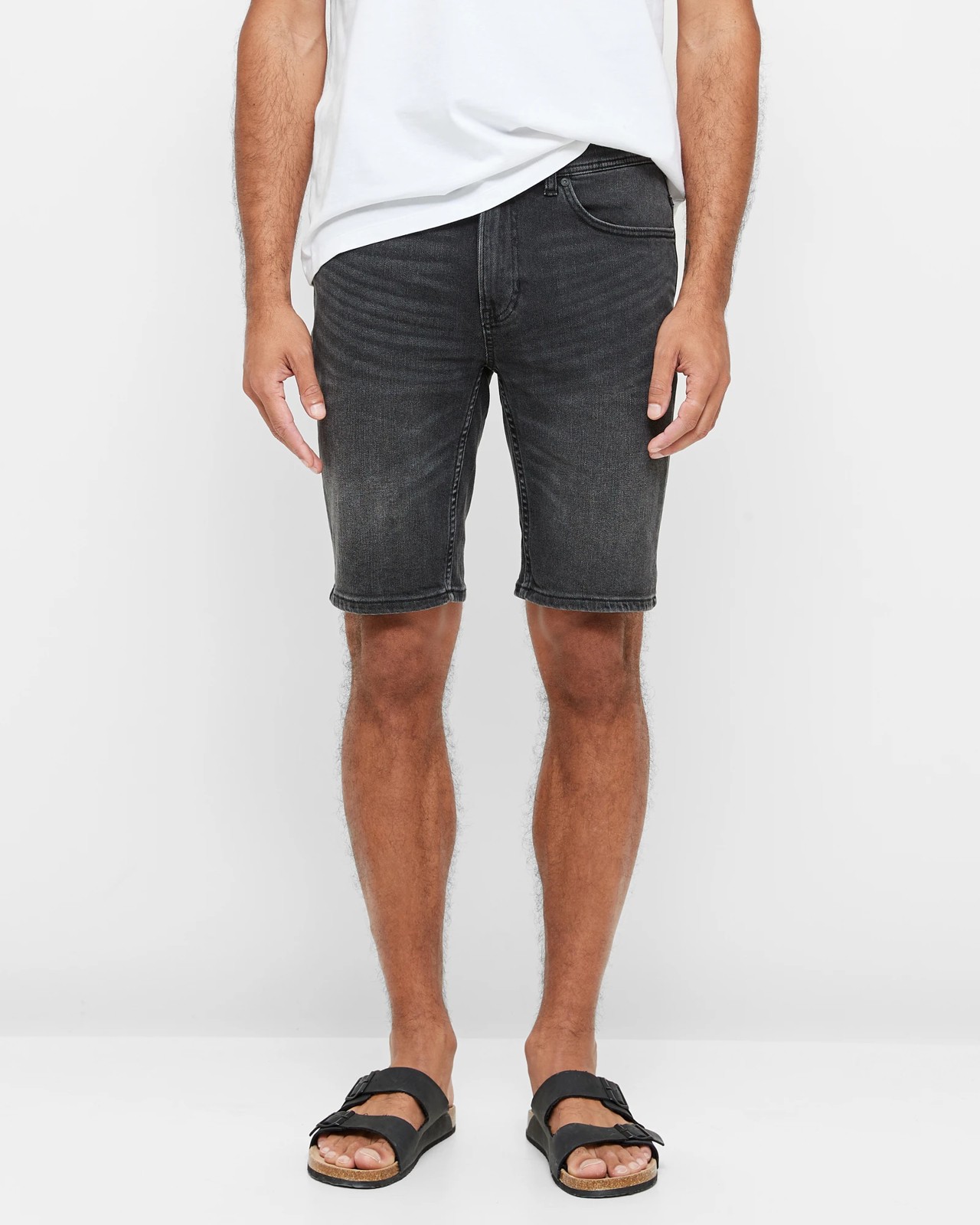 Mens denim best sale shorts target