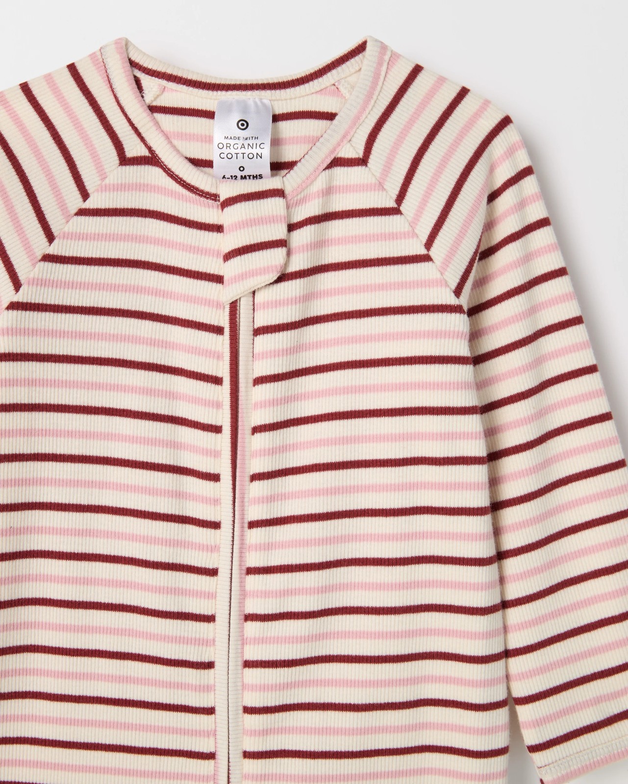 Baby Organic Cotton Ribbed Zip Coverall 2 of 2