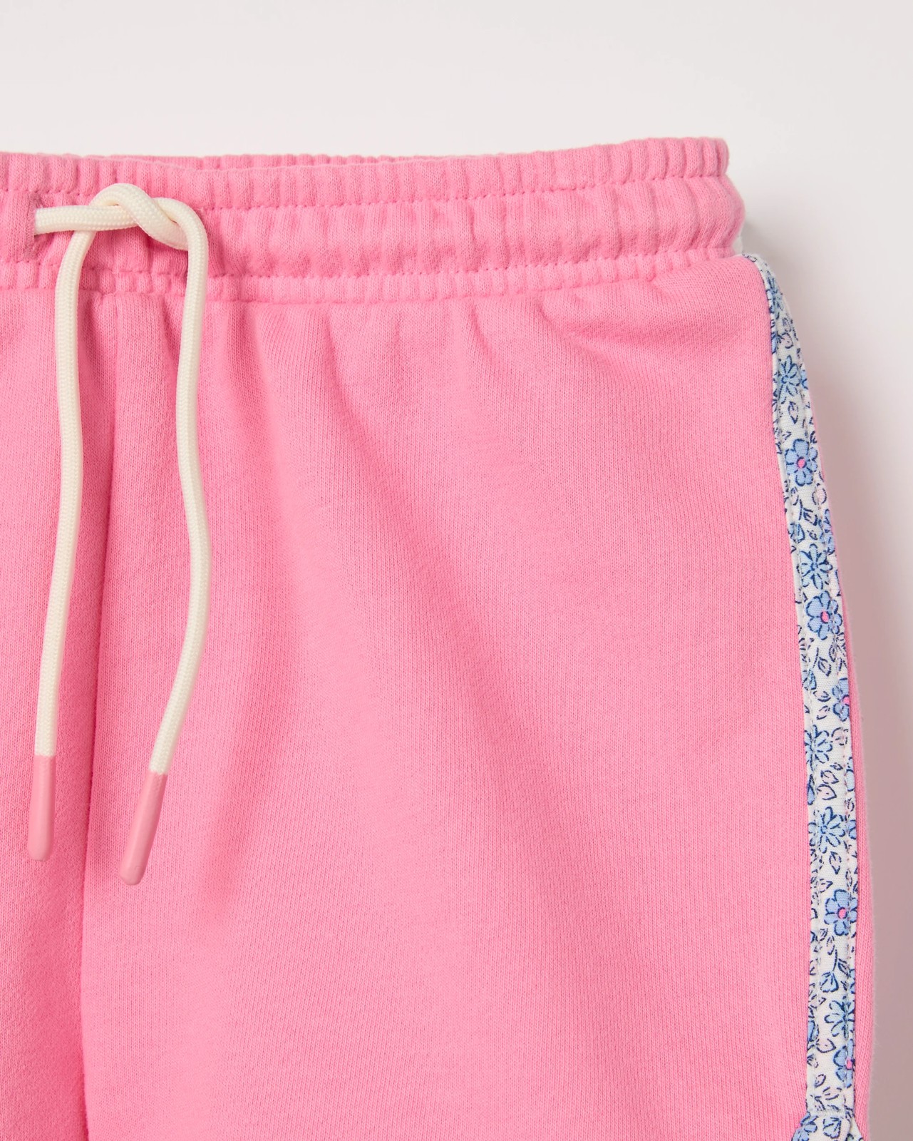 Australian Cotton Blend Fashion Dolphin Hem Knit Shorts - Pink 2 of 2