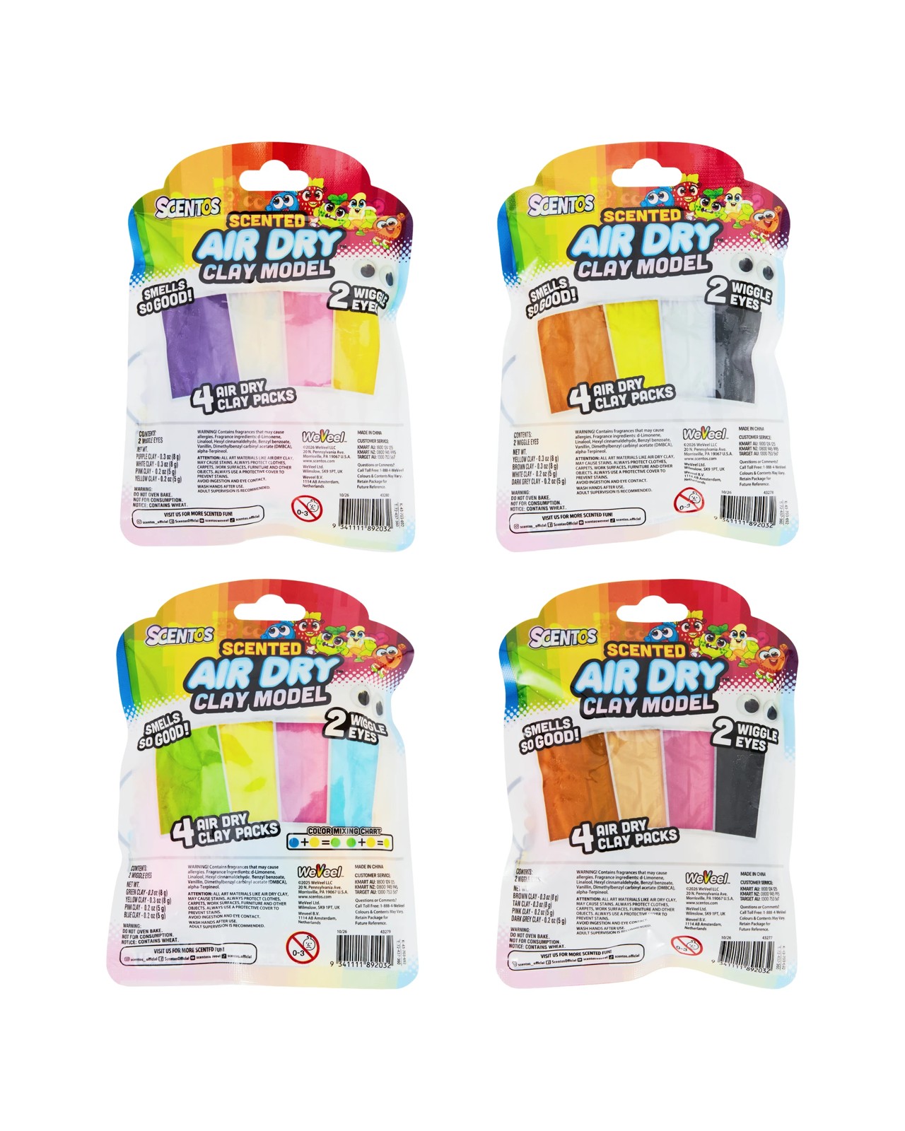 Scentos Scented Airy Dry Clay Model - Assorted 3 of 3