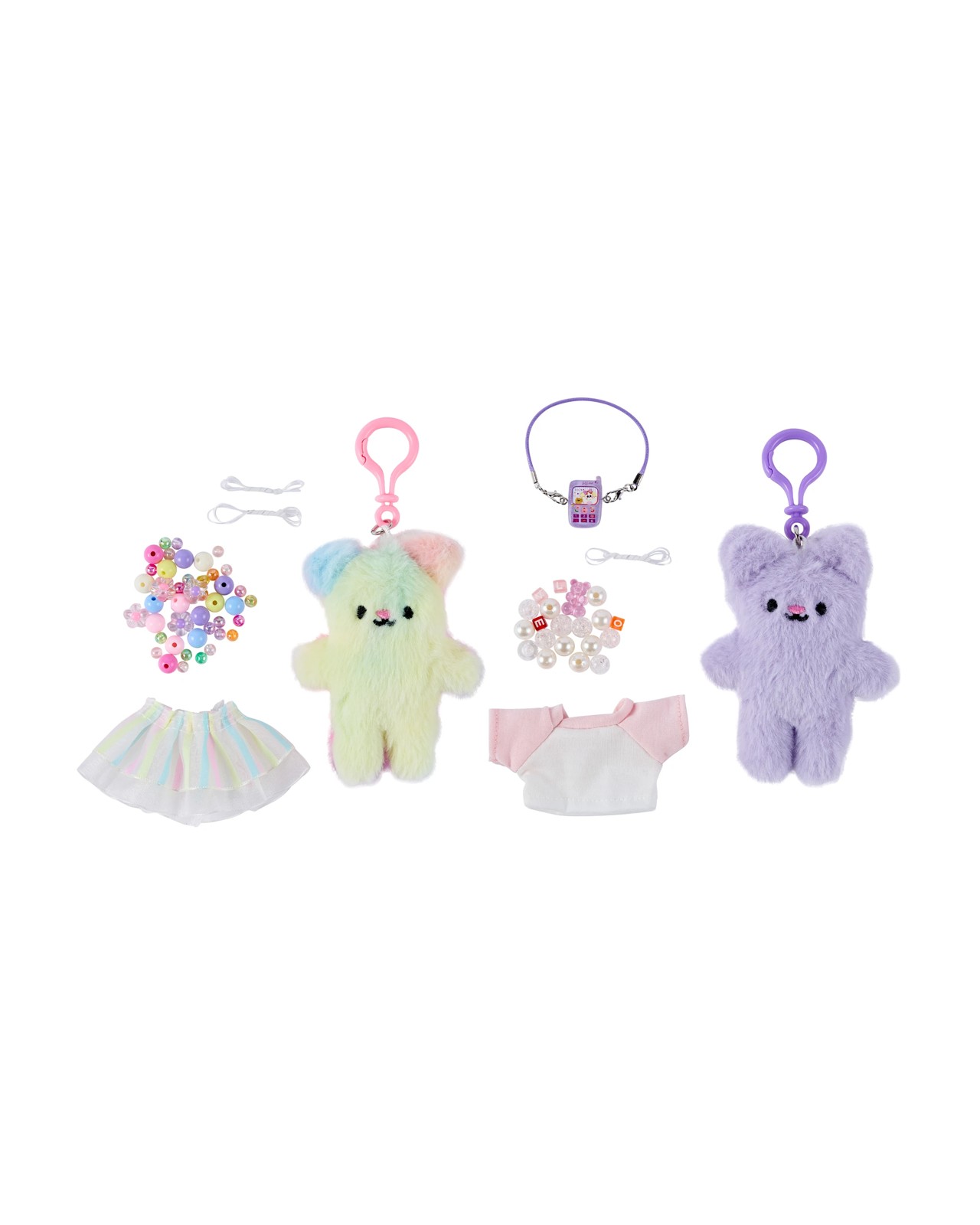 Anko Decorate Your Own Plush Cat Bag Charm - Assorted 2 of 3