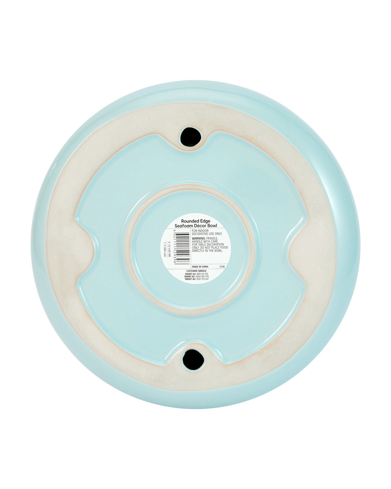 Anko Rounded Edge Seafoam Decor Bowl 5 of 5