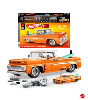 Mattel Brick Shop Hot Wheels Custom ’62 Chevy Pickup Building Toy Kit