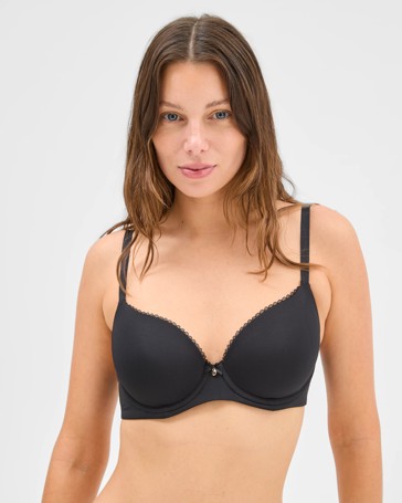 Lace Edge T-Shirt Underwire Bra