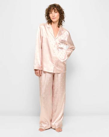 Long Satin Pyjama Set