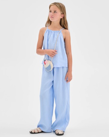 European Linen Scallop Hem Cami
