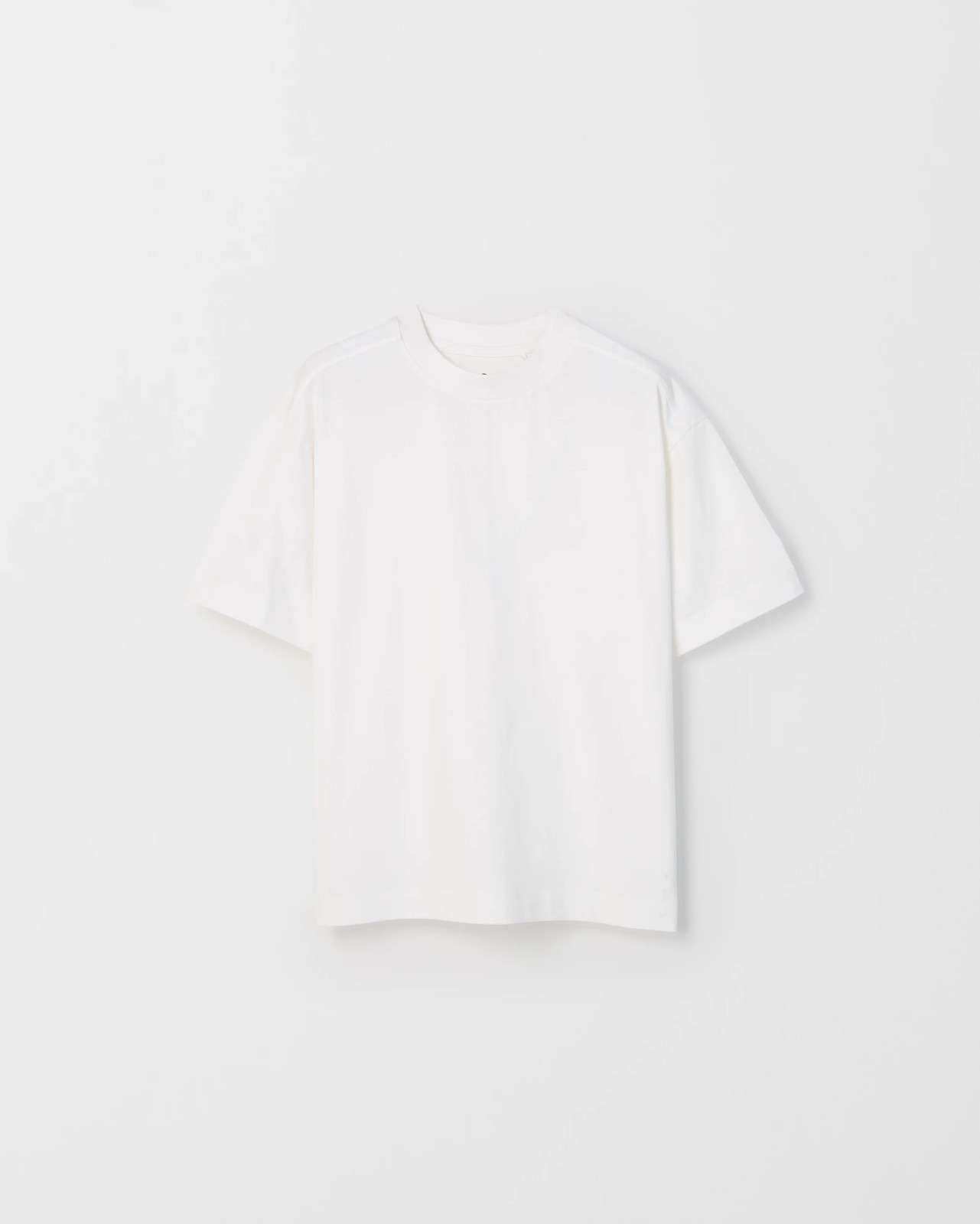 Australian Cotton Oversized Plain T-Shirt - White 5 of 6