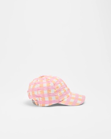 Kids Gingham Cap