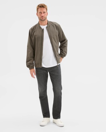 Australian Cotton Blend Bomber Jacket