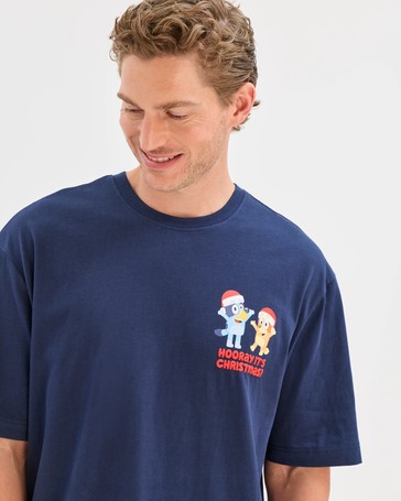Bluey Australian Cotton Christmas T-Shirt
