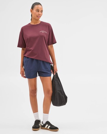 Active Australian Cotton Blend Oversized Graphic T-Shirt