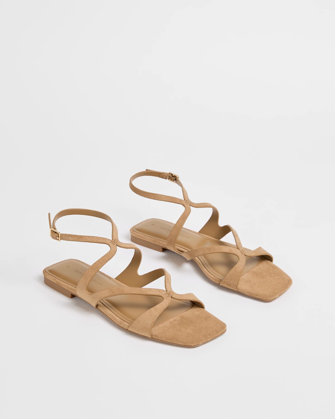 Ankle Strap Flat Sandals - Taupe 2 of 3