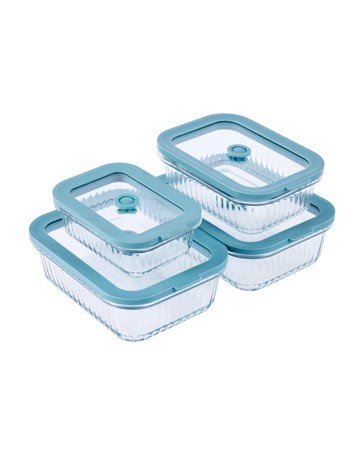 Anko Set of 4 Glass Containers