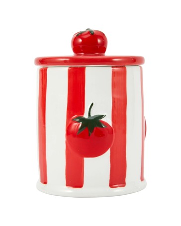Anko Mediterranean Pomodoro Tomato Stripe Candle